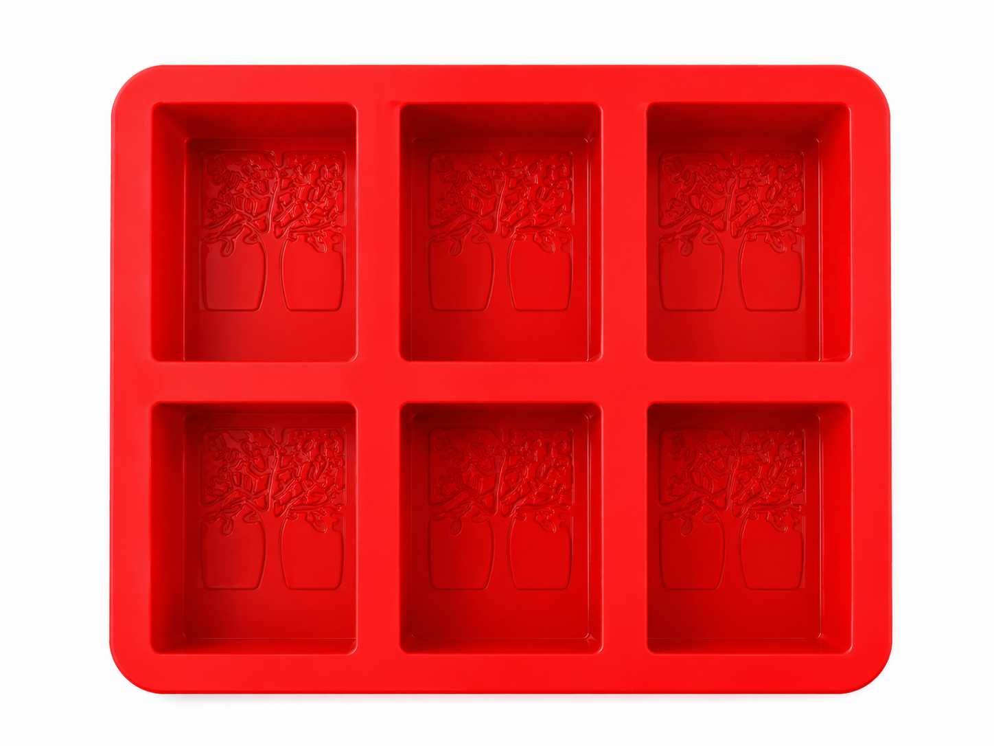Trendy 6-Cavity design Silicone soap mould tray | wonderful candle mould | classic bakeware soap molds