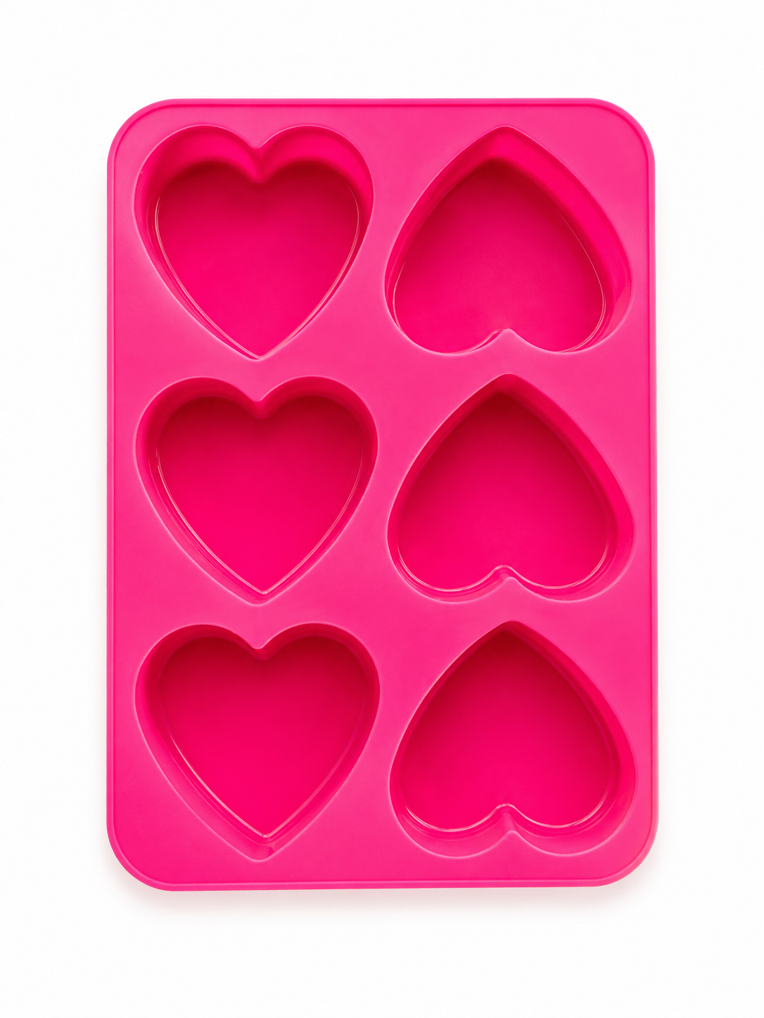 Heart Shape Silicone soap mould - 6 Cavity