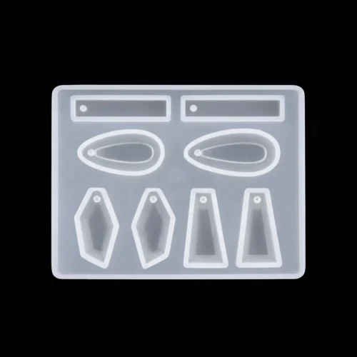 8-Cavity Silicone Earring / Pendant Resin Mold for Resin Art