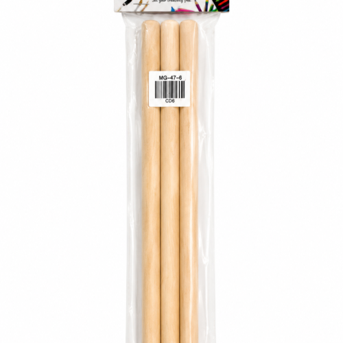 Wooden Craft Sticks Round 13mm x 30cm Pack of 3