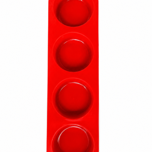 Round Shape Silicone soap mould - 4 Cavity