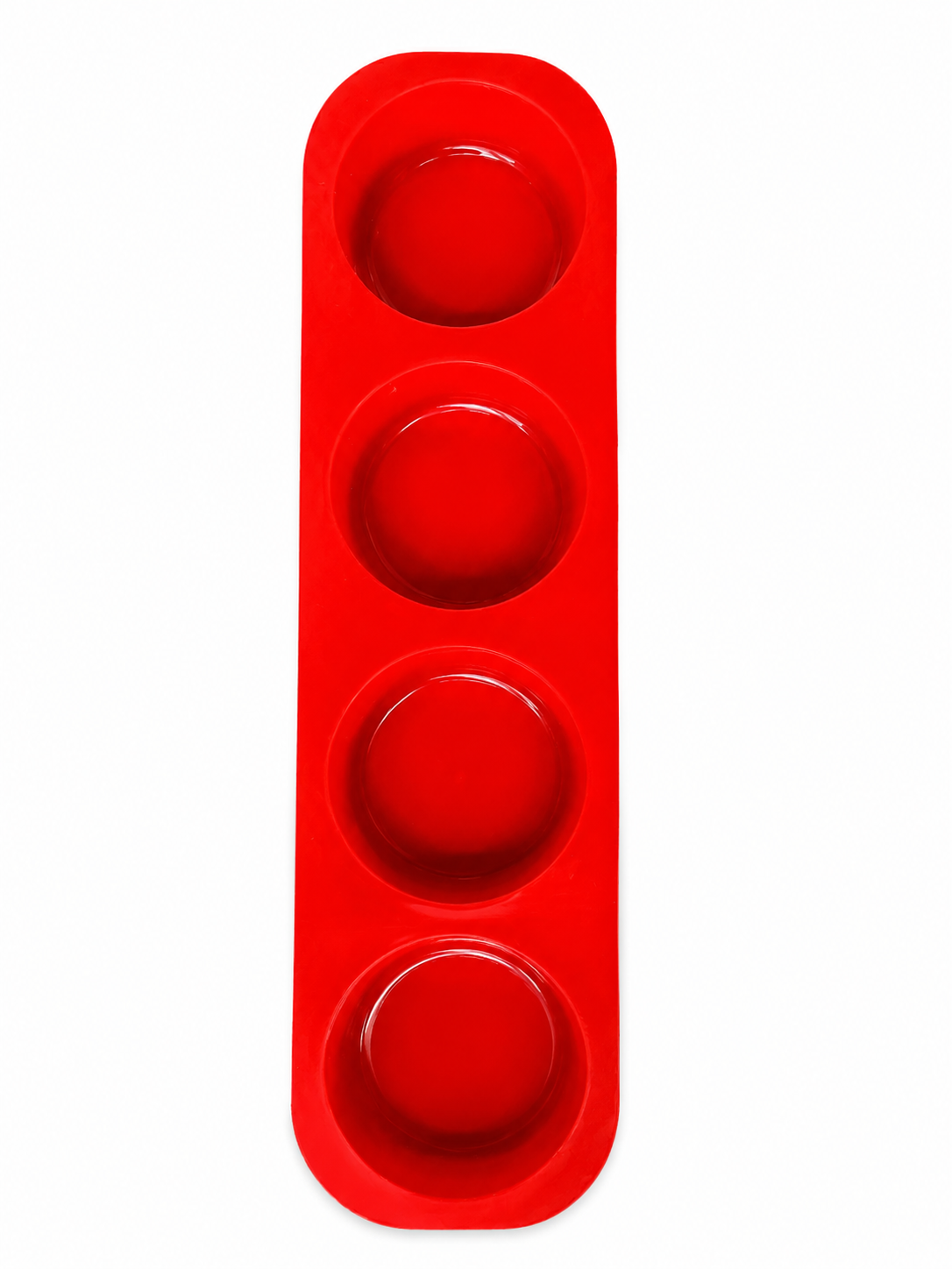 Round Shape Silicone soap mould - 4 Cavity