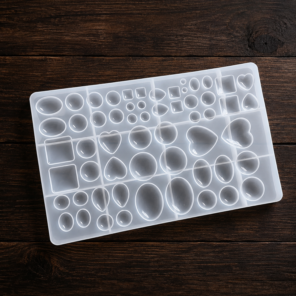 Silicone Stone Jewelry Mould | Multi Shape Resin Pendant & Cabochon Mold for DIY Jewelry Making, Earrings & Craft Supplies