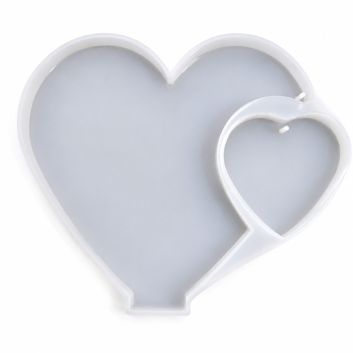 Heart-Shaped Photo Frame Silicone Mould