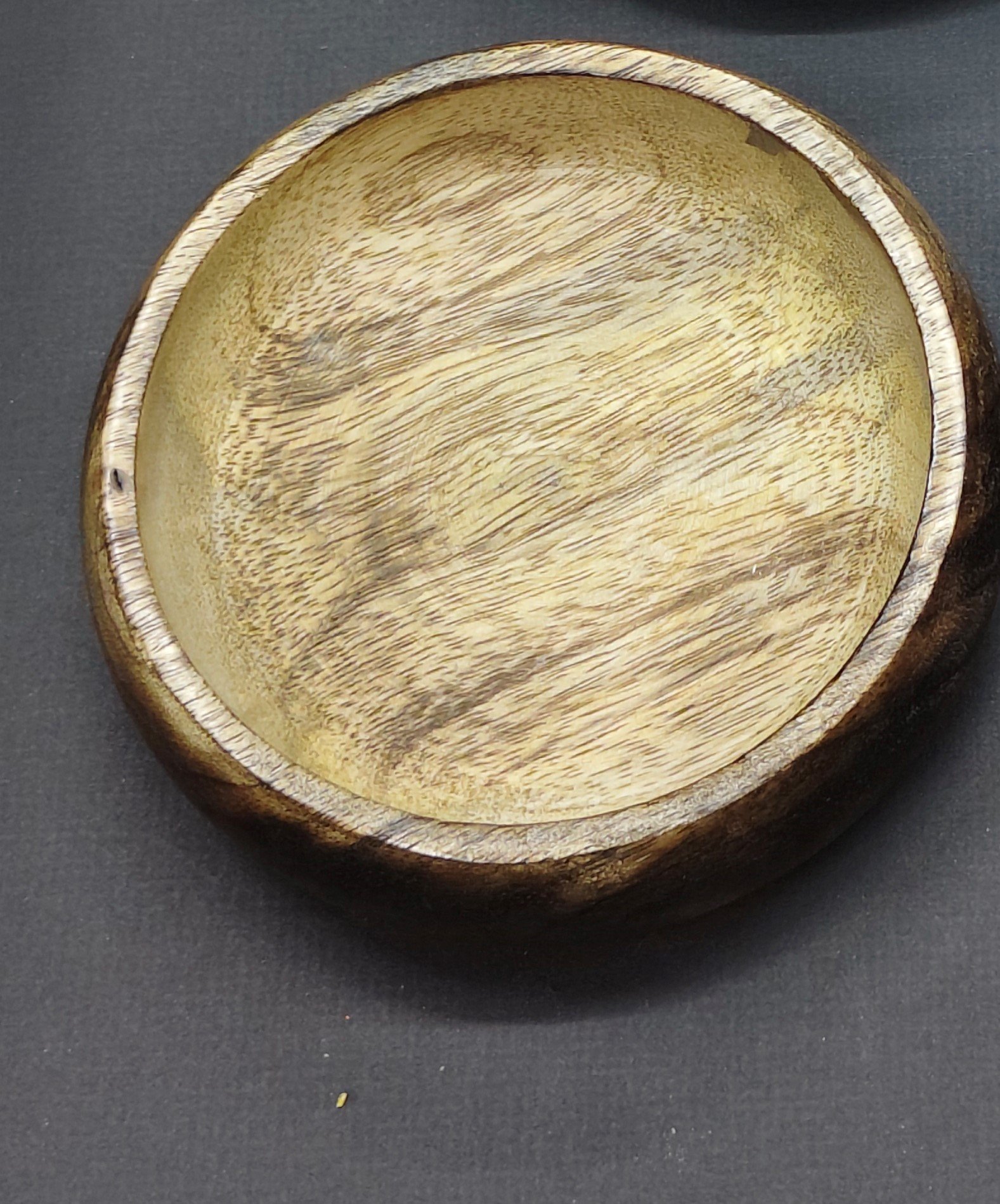Urli(Round Curved) Wooden Candle Holder/Container 5 Inch