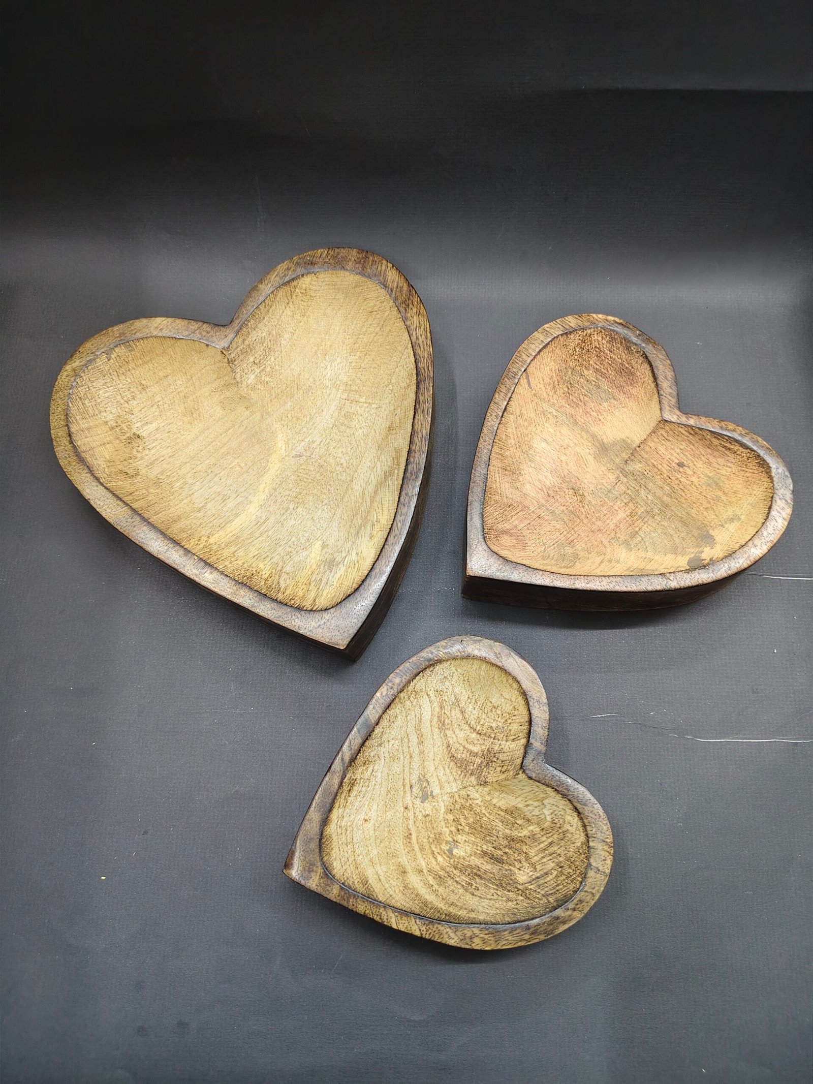 Heart Wooden Candle Holder/Container 6 Inch - Image 2