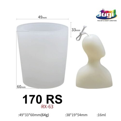 Mini Abstract Human Silicone Candle Mold | Decorative Candle Mould