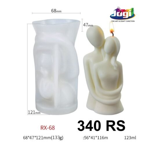 Couple Hug Silicone Candle Mold | 3D Love Candle Mould