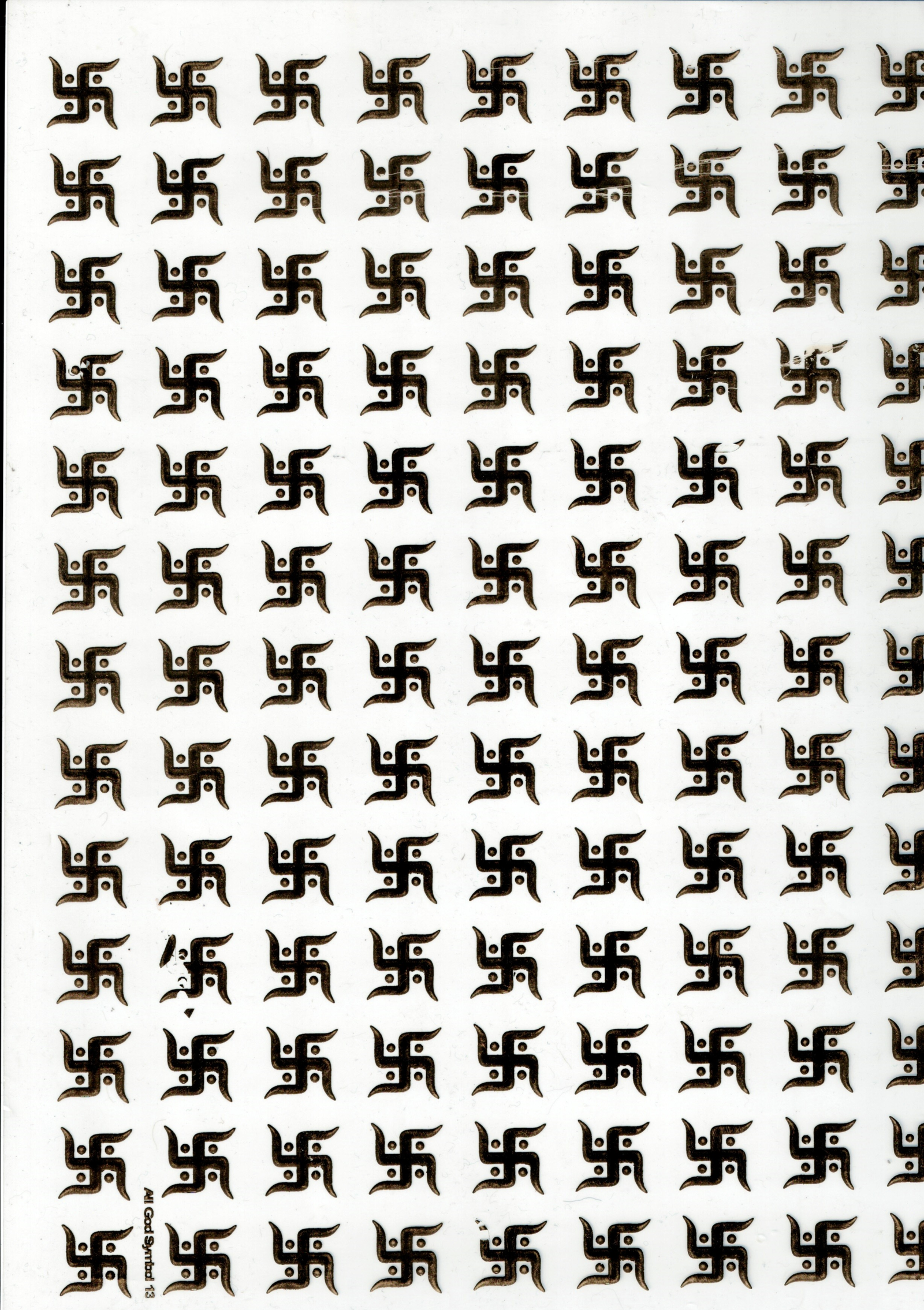 Swastik Gold Transparent Insert Sheet - A4