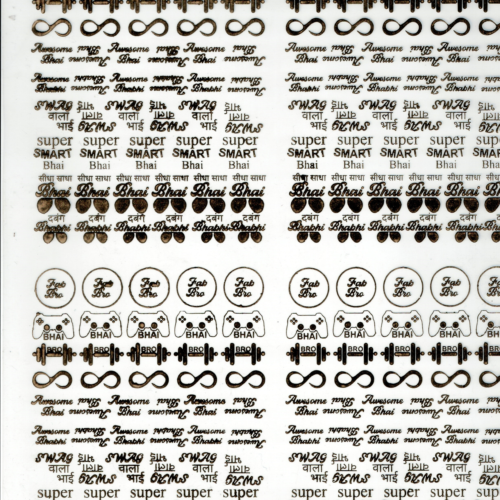 Rakhi(H) Gold Transparent Insert Sheet - A4
