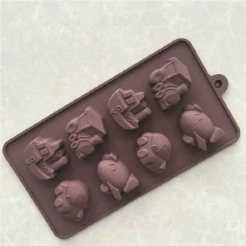 8 Cavity Car, Train, Plane, Ship Shape casting Mold