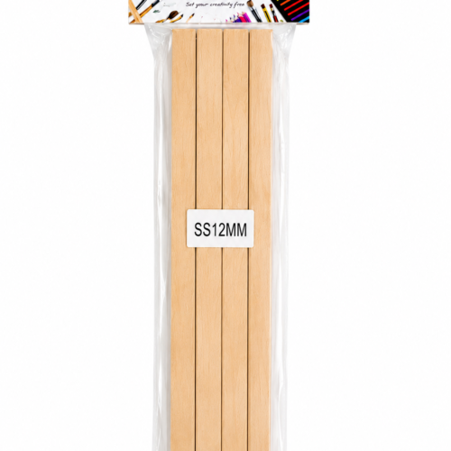 Wooden Craft Sticks Square 12mm x 30cm Pack of 4