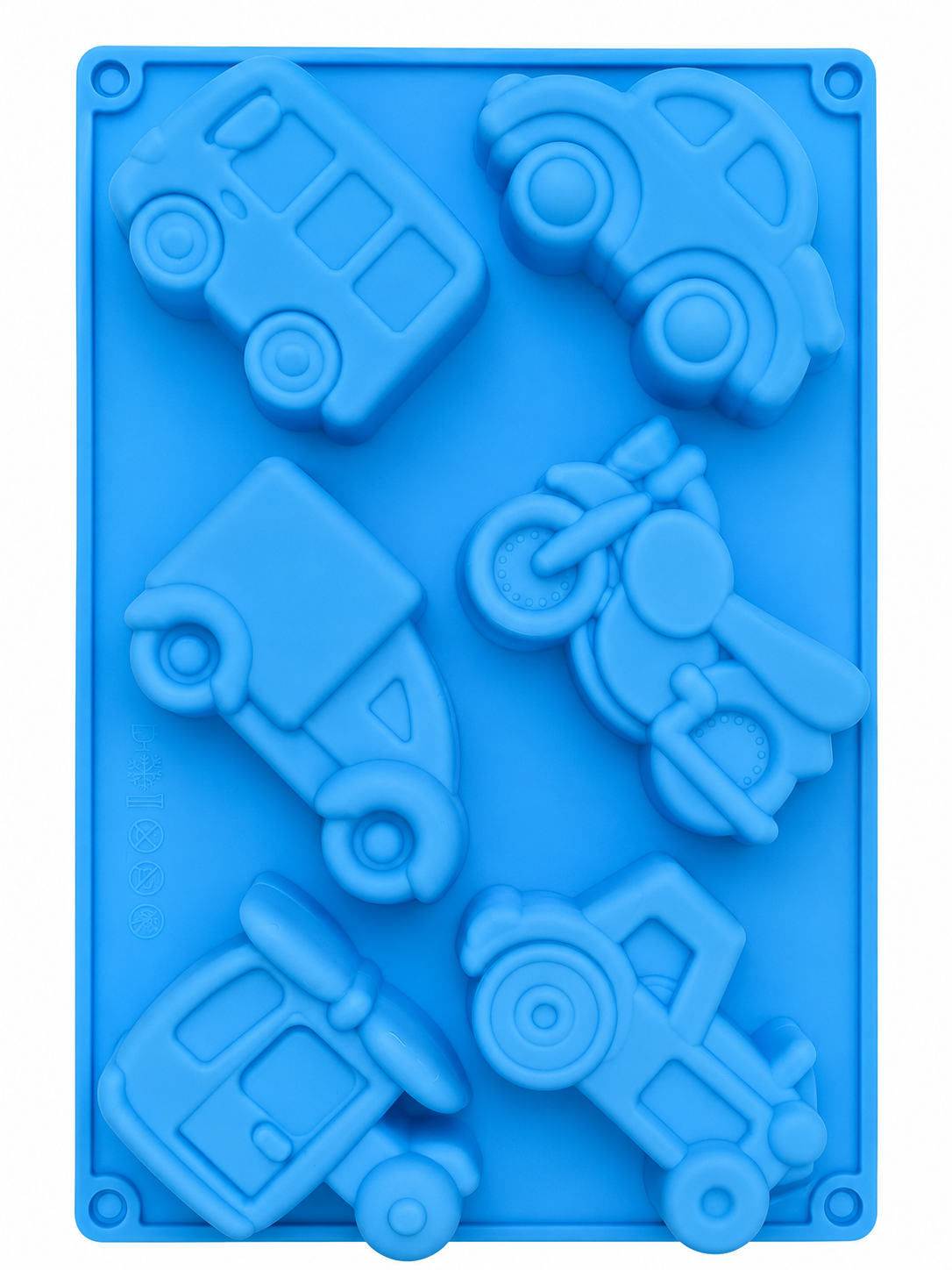 6 Cavity different Vehicles car truck bike Silicone casting Mould