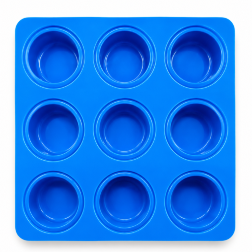Round Shape Silicone soap mould - 9 Cavity