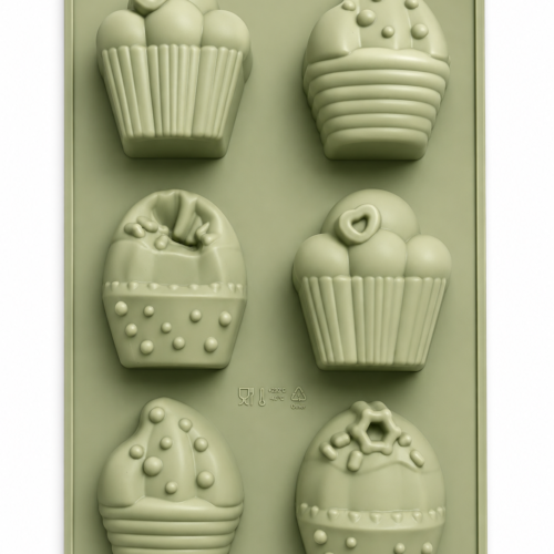 Cupcakes 6 Cavity Silicone Mould
