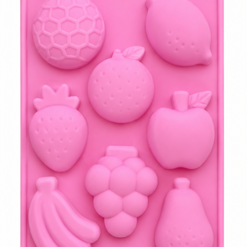8 Cavity Different Fruit Shape Silicone Mould