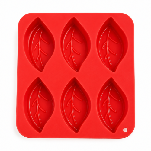 Leaf Shape Silicone soap mould - 4 Cavity