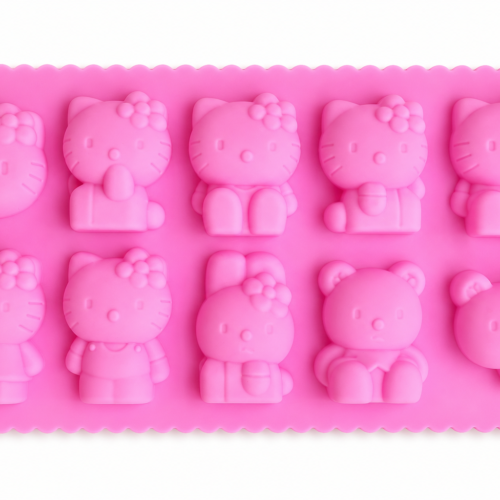 Different Shape Hello Kitty 10 Cavity Silicone Mould